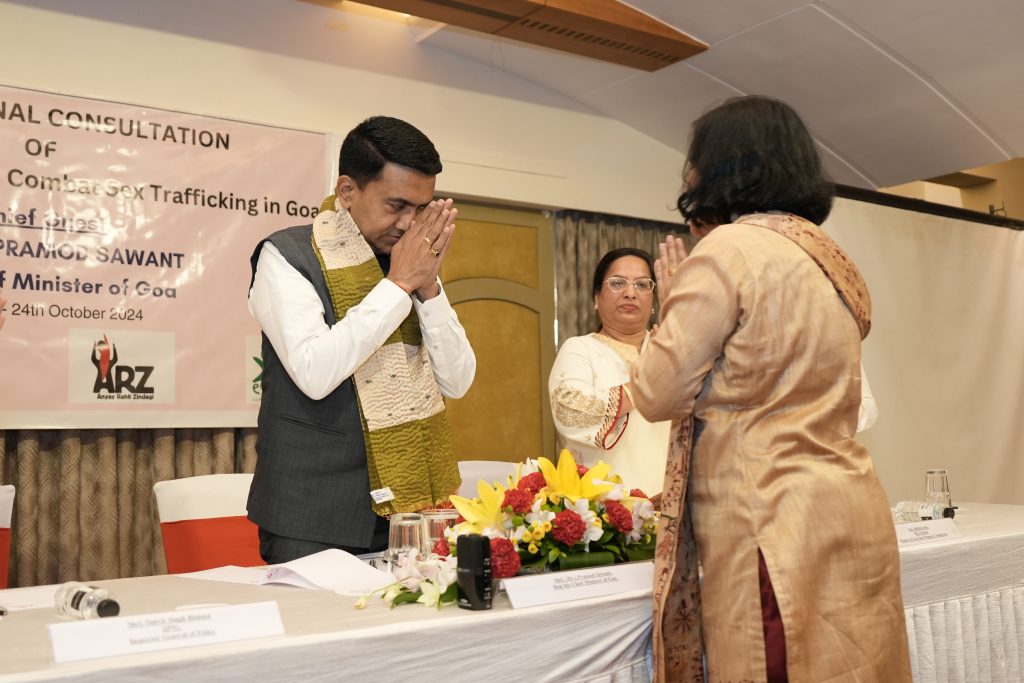 Felicitation with valos stitched at WISH
