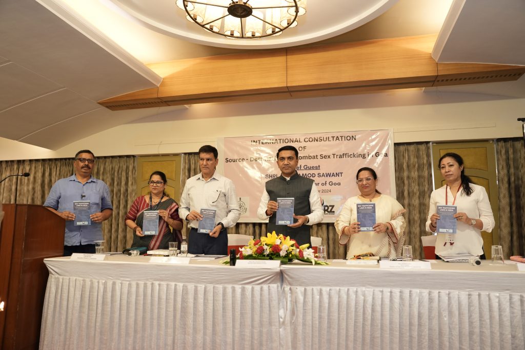 Release of Book, authored by Mr. Arun Pandey, titled, “Sex Trafficking Laws in India”, by Hon. Chief Minister, of Goa. Dr. Pramod Sawant.