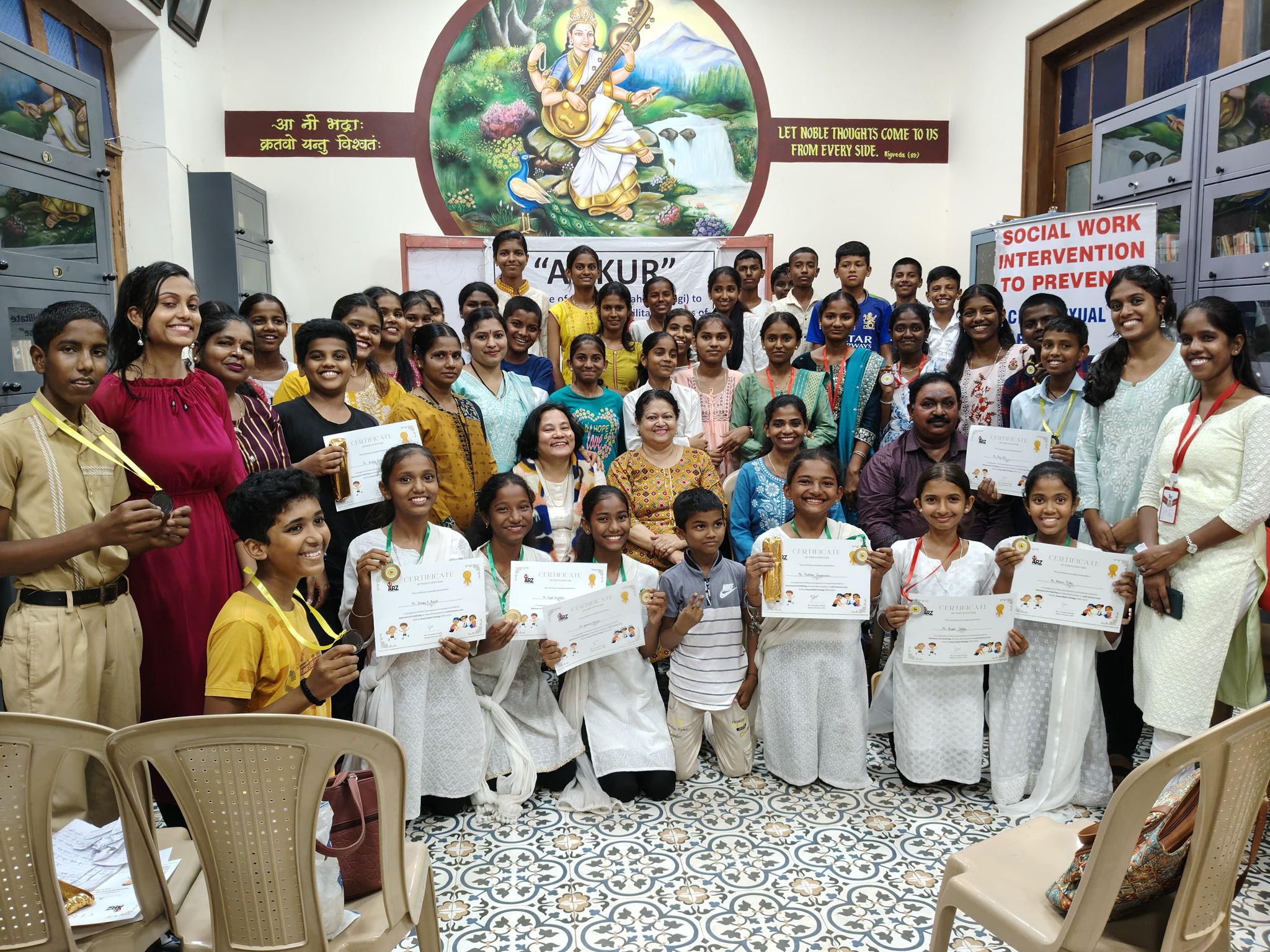 ARZ Celebrates National Girl Child Day, with Children from slums of Mormugao Taluka